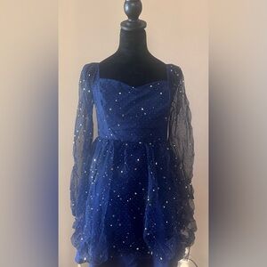 Elegant Navy Blue Dress